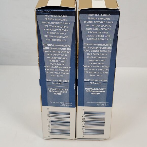 RoC Retinol Correxion Deep Wrinkle Night Cream 1.0 Fl Oz Set of 2 NIB - Picture 3 of 5